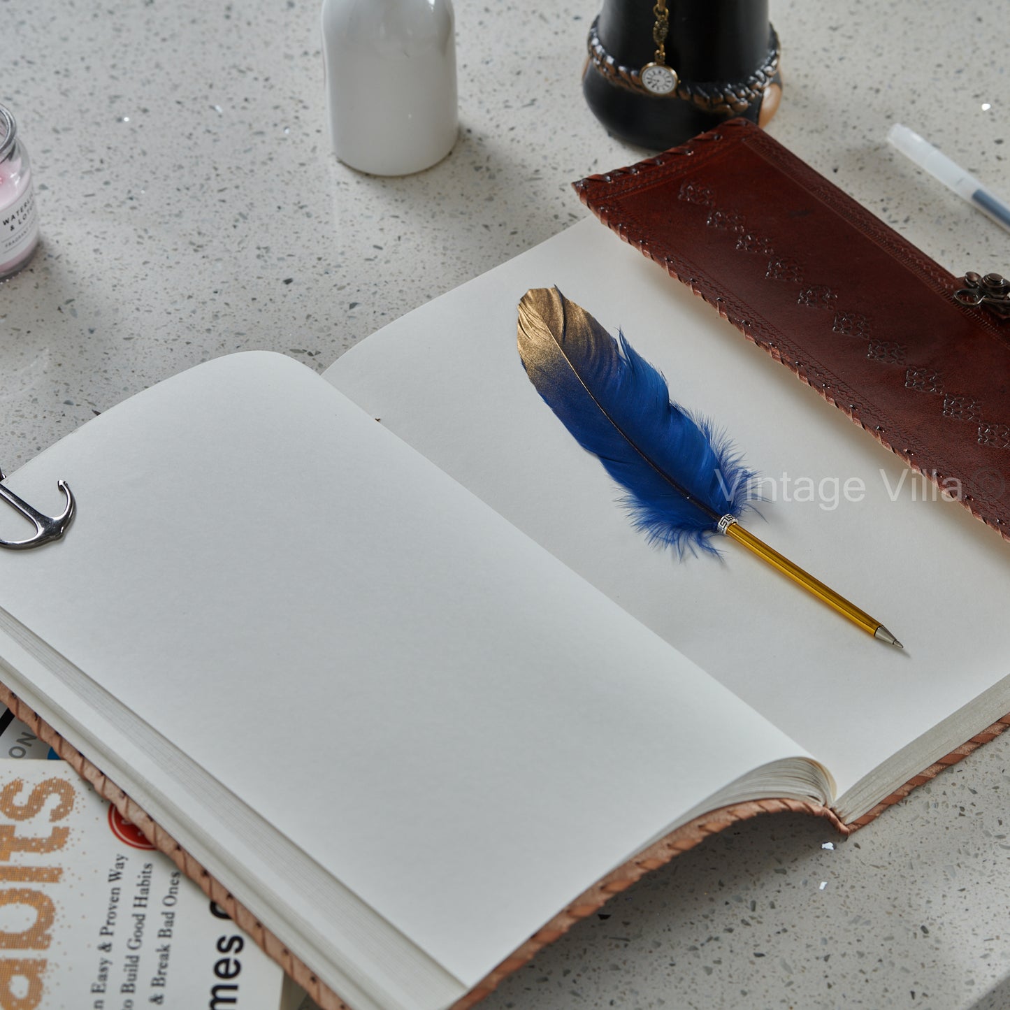 Seven Stone Chakra Leather Journal A4 Size
