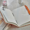 Handmade Leather Writing Orange Leather Journal