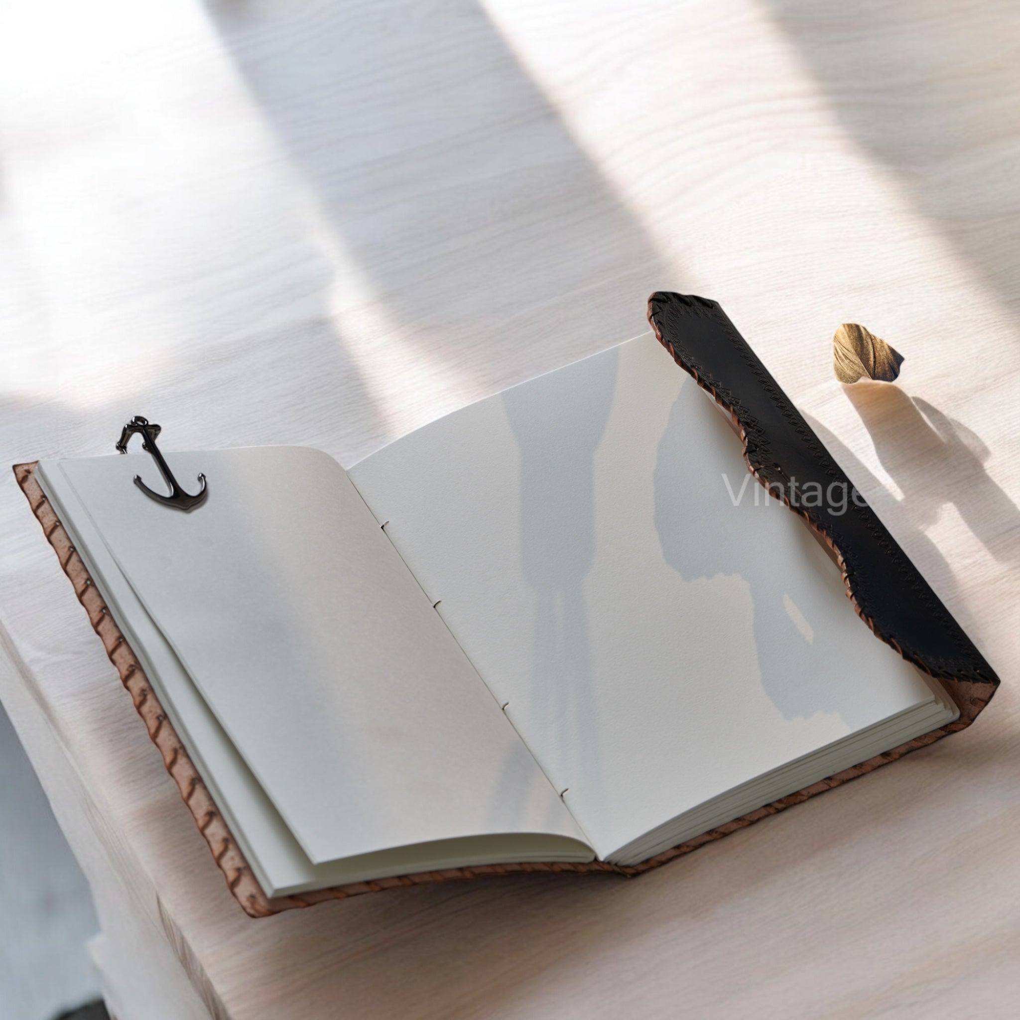 Handmade Leather Black Lock Journal