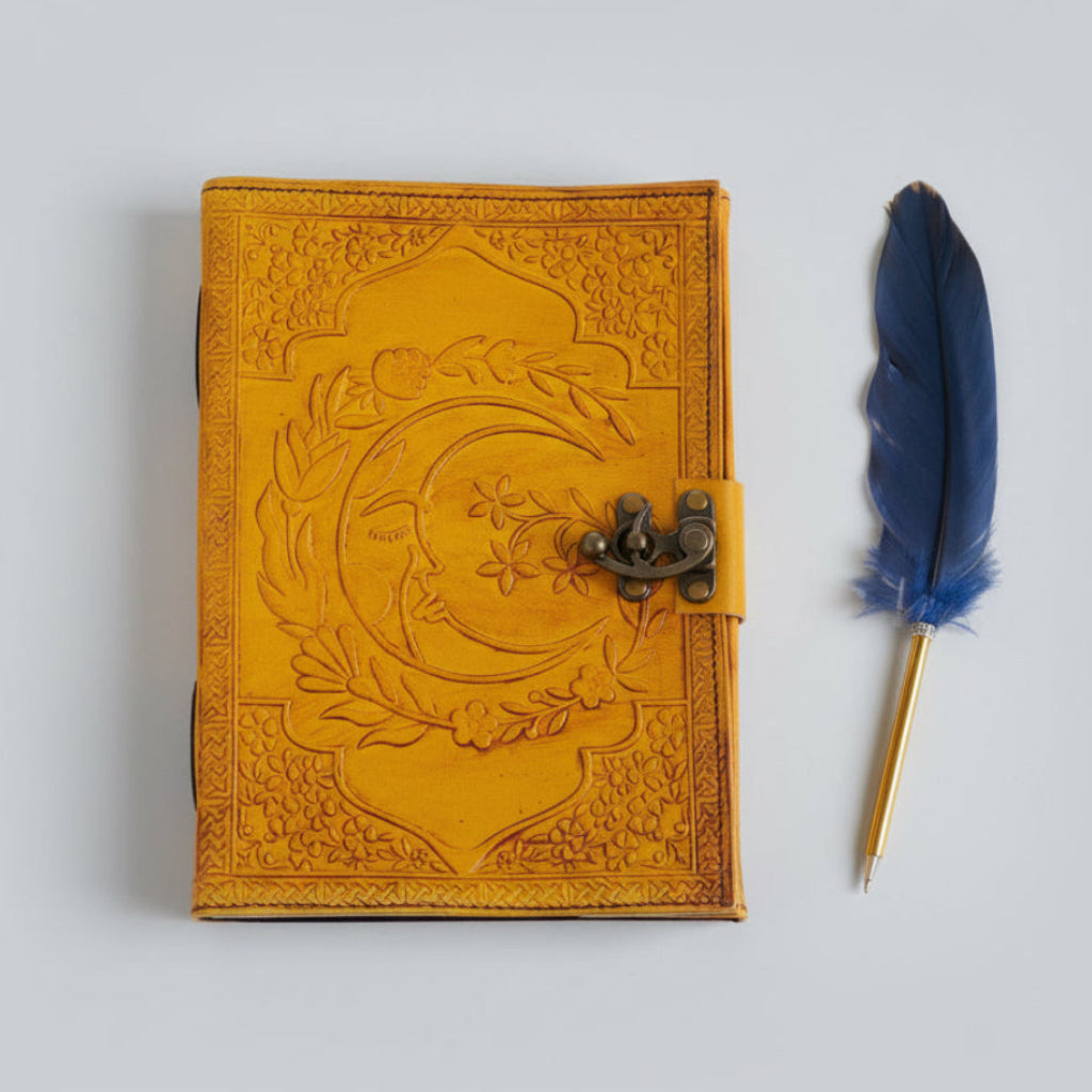 Moon Design Handmade Leather Journal