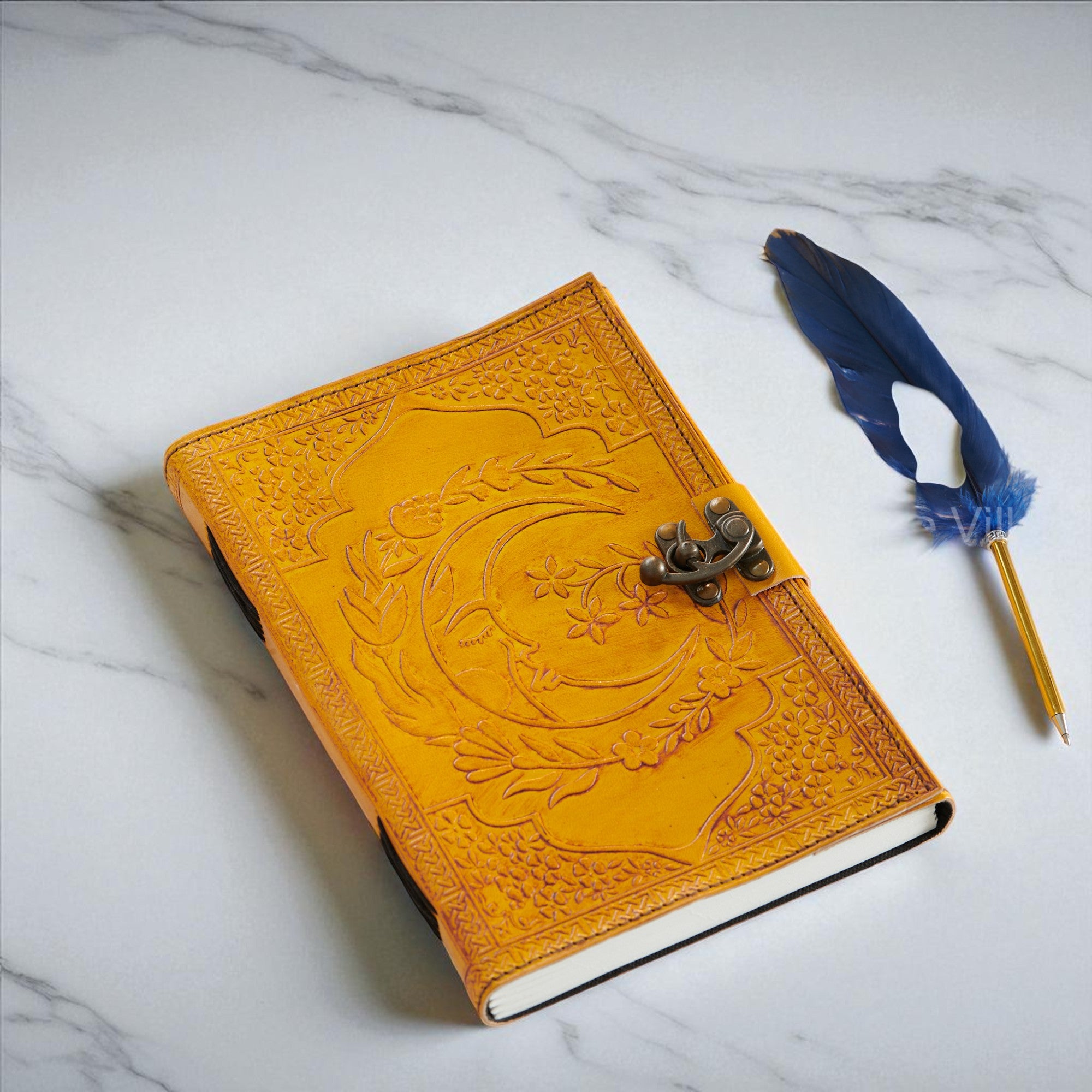 Moon Design Handmade Leather Journal