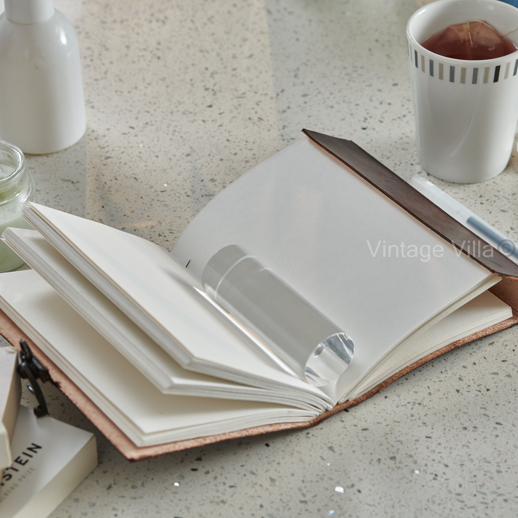 Handmade Leather Owl Journal