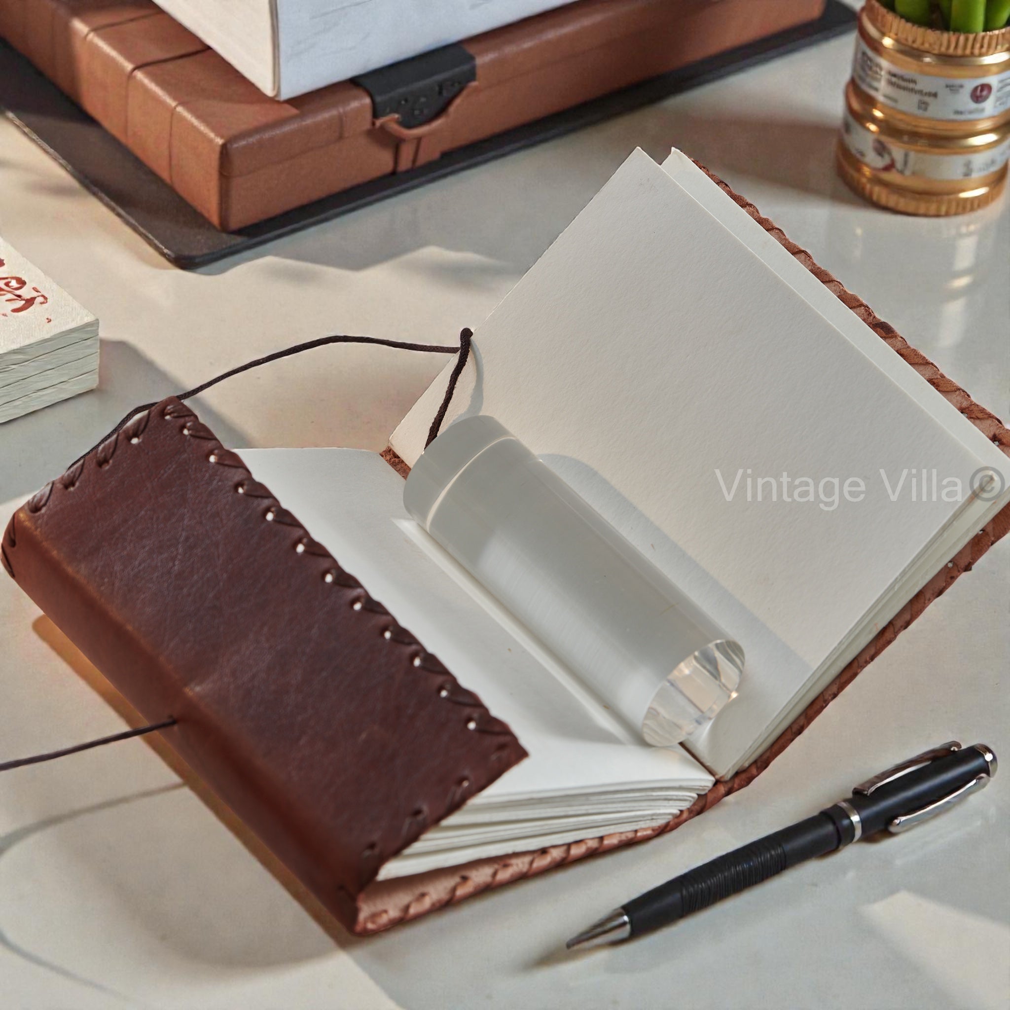 Medieval Plain Leather Brown Journal