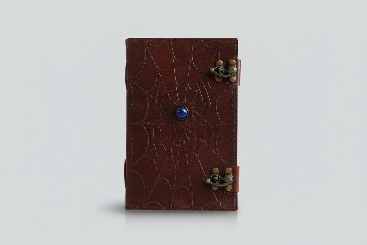 Spider-Man Embossed Design Blue Stone Leather Journal