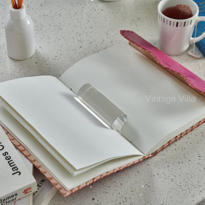 Handmade Leather Writing Pink Leather Journal