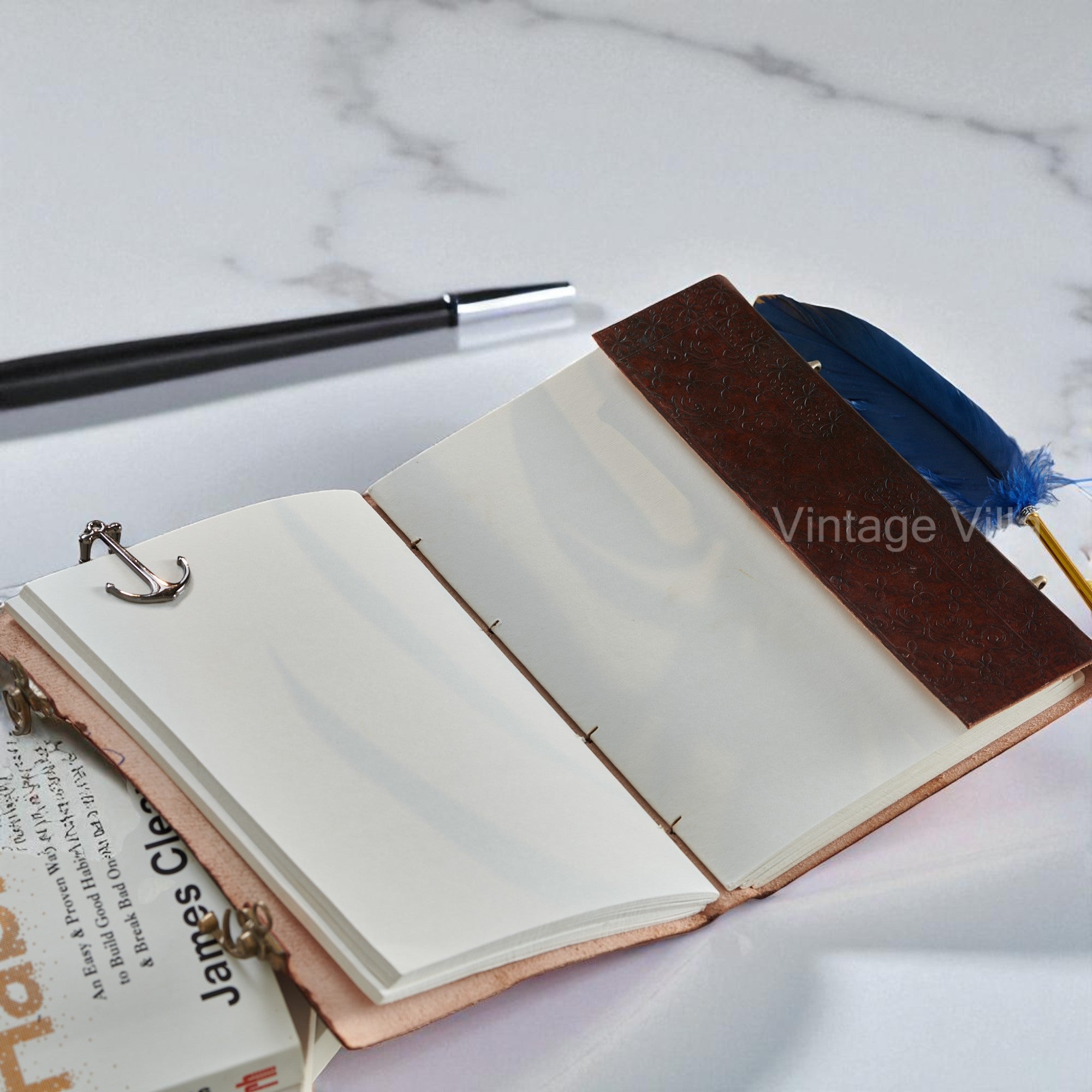 Black Wolf Leather Journal