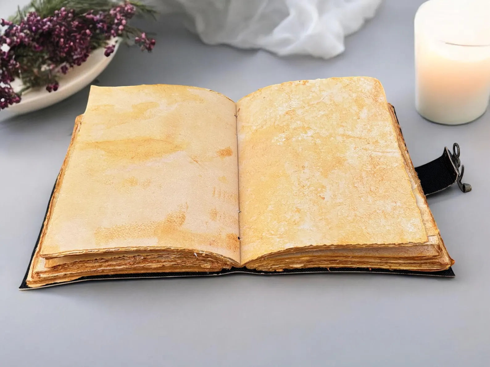 Handmade Leather Butterfly Journal