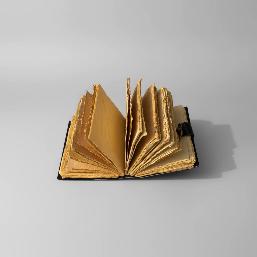 Fox Embossed Deckle Leather Journal