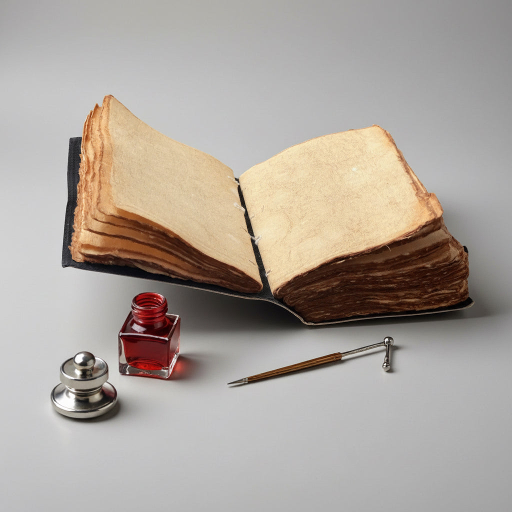 Dragon Leather Deckle Journal