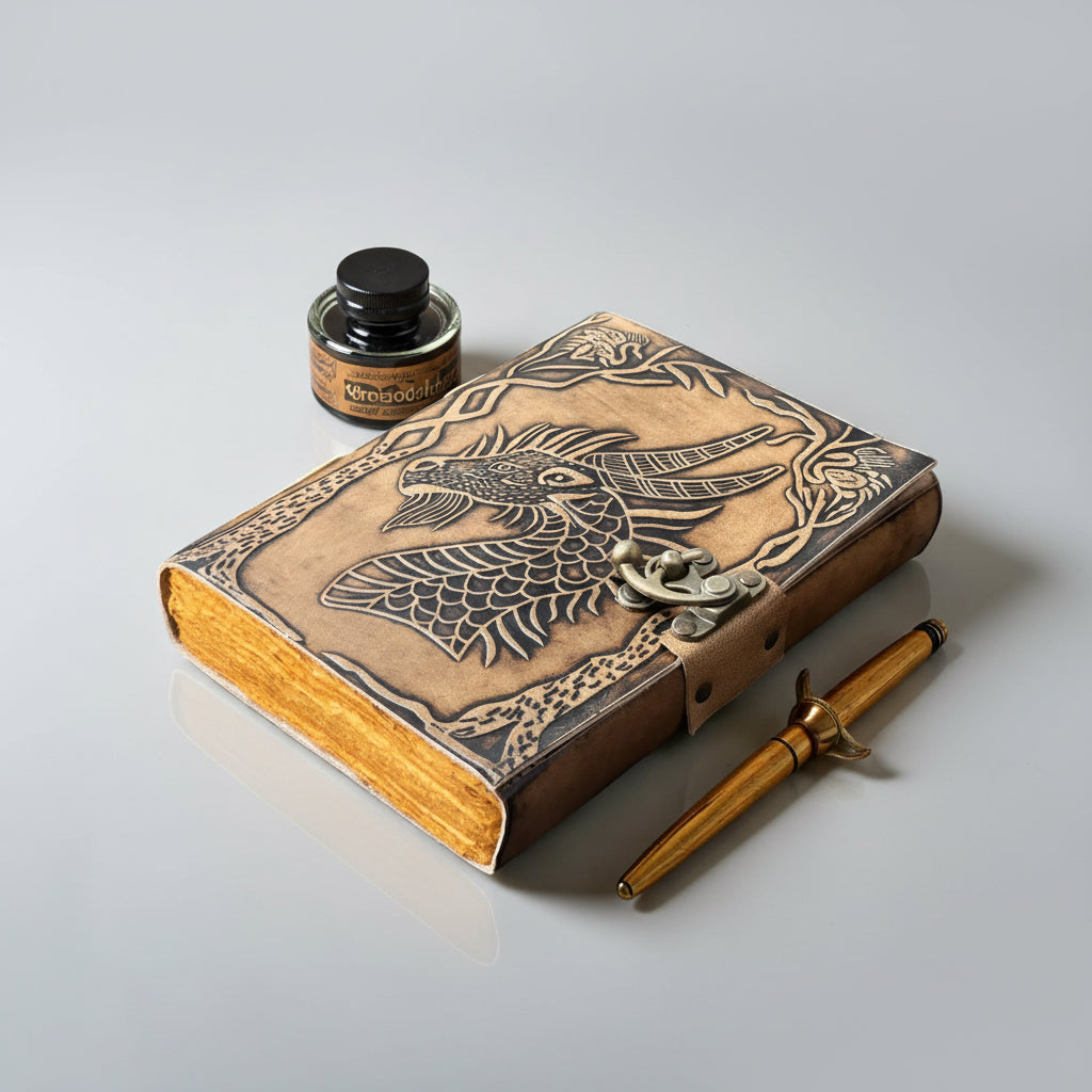 Dragon Leather Deckle Journal
