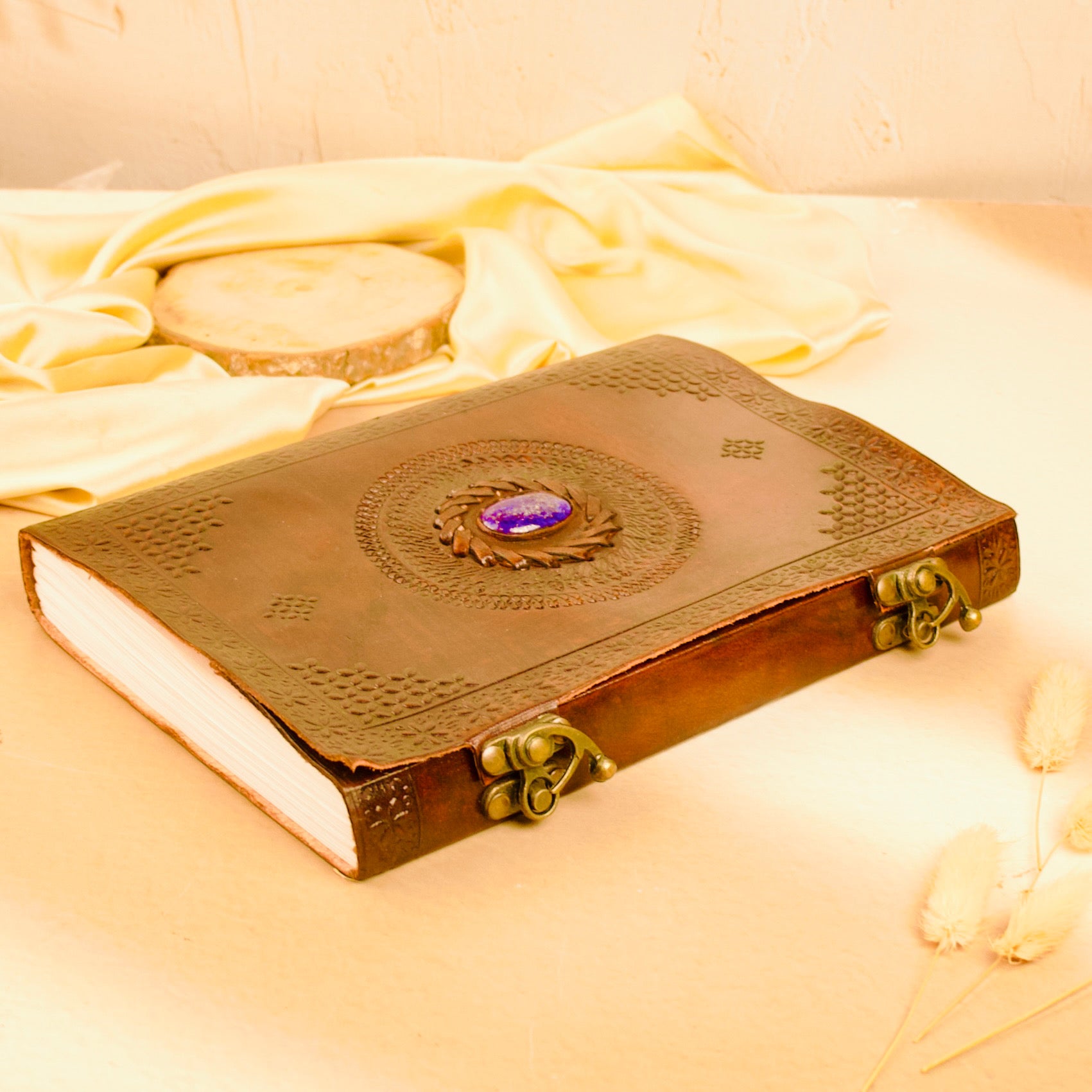 Blue Stone Handmade Leather Journal