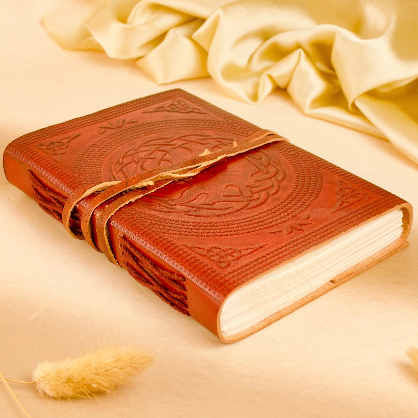 Double Dragon Leather Tie Journal