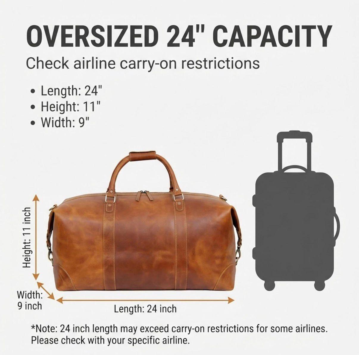 Weekender Travel Tan Duffle Bag