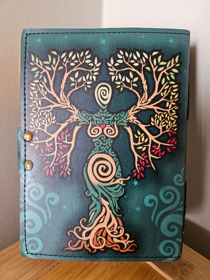 Tree of life lady deckle journal