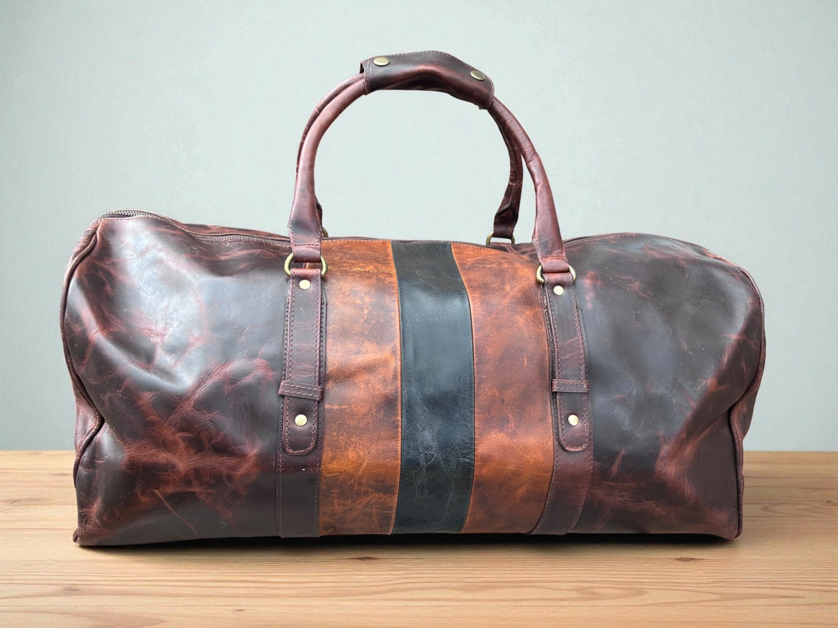 Full Grain Leather Duffle Bag