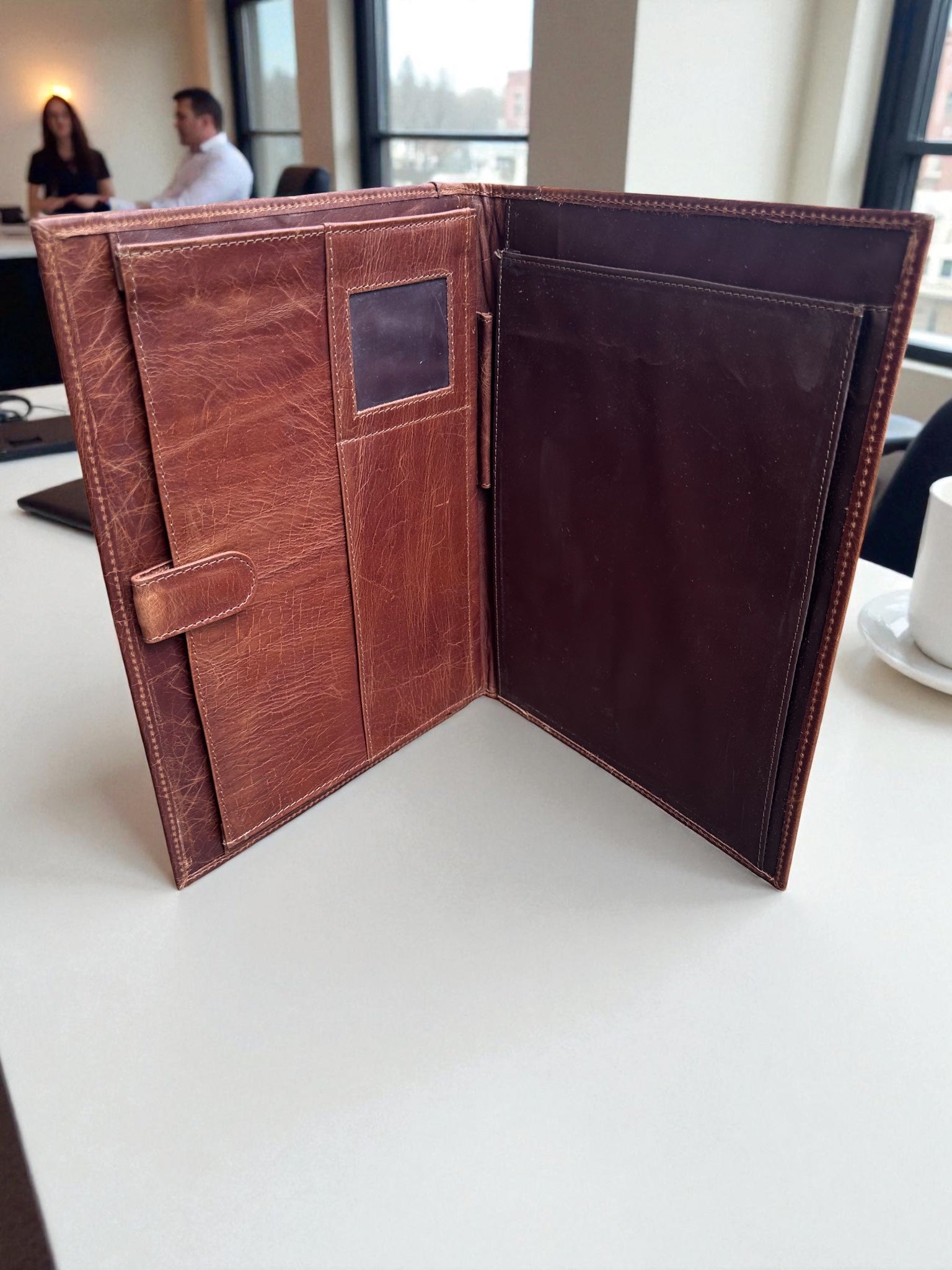 Genuine Leather A4 Folder for Professional Sophistication