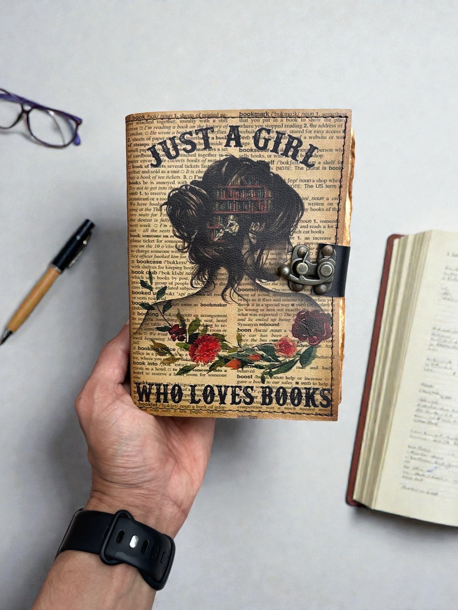 Just a Girl who Loves Books Deckle Journal