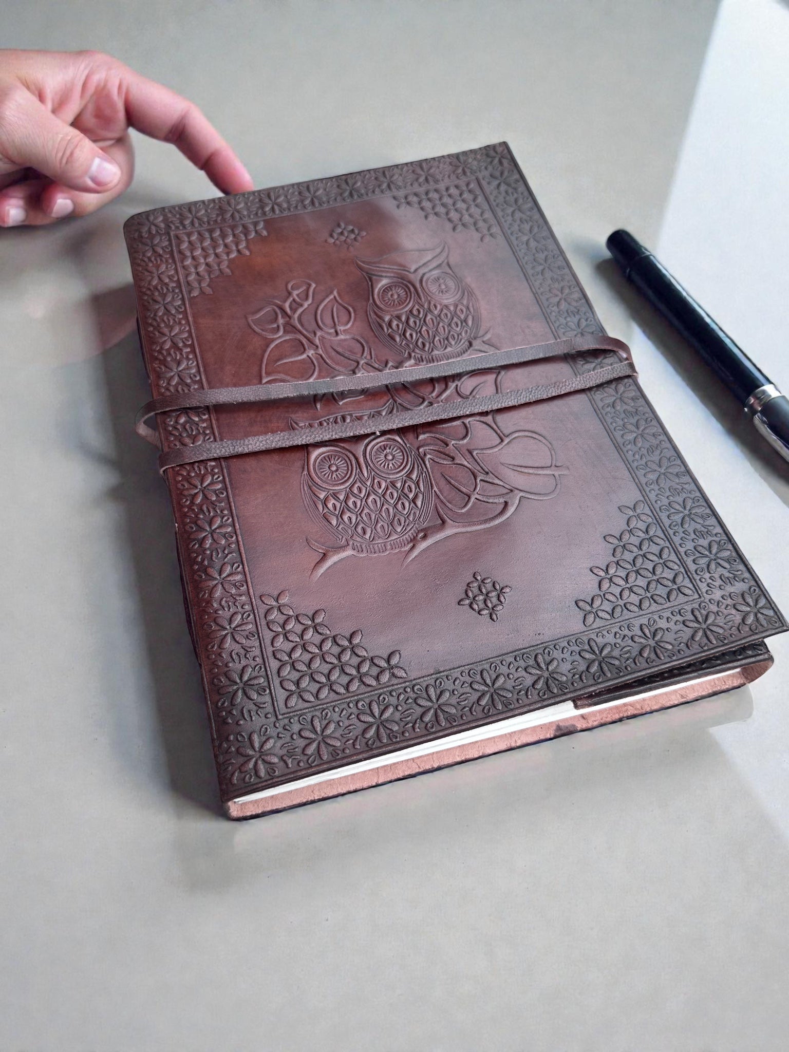 Brown Owl Leather journal