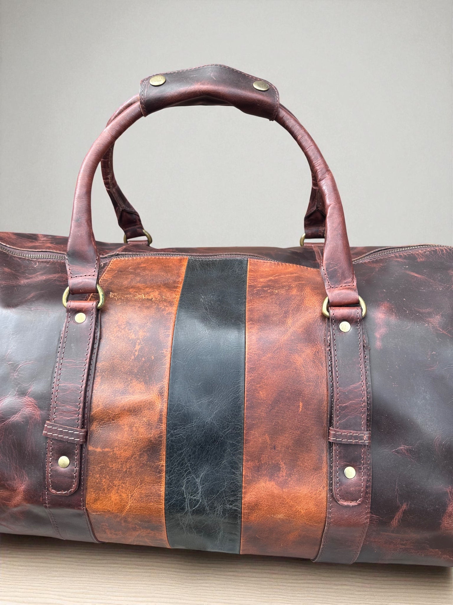 Full Grain Leather Duffle Bag