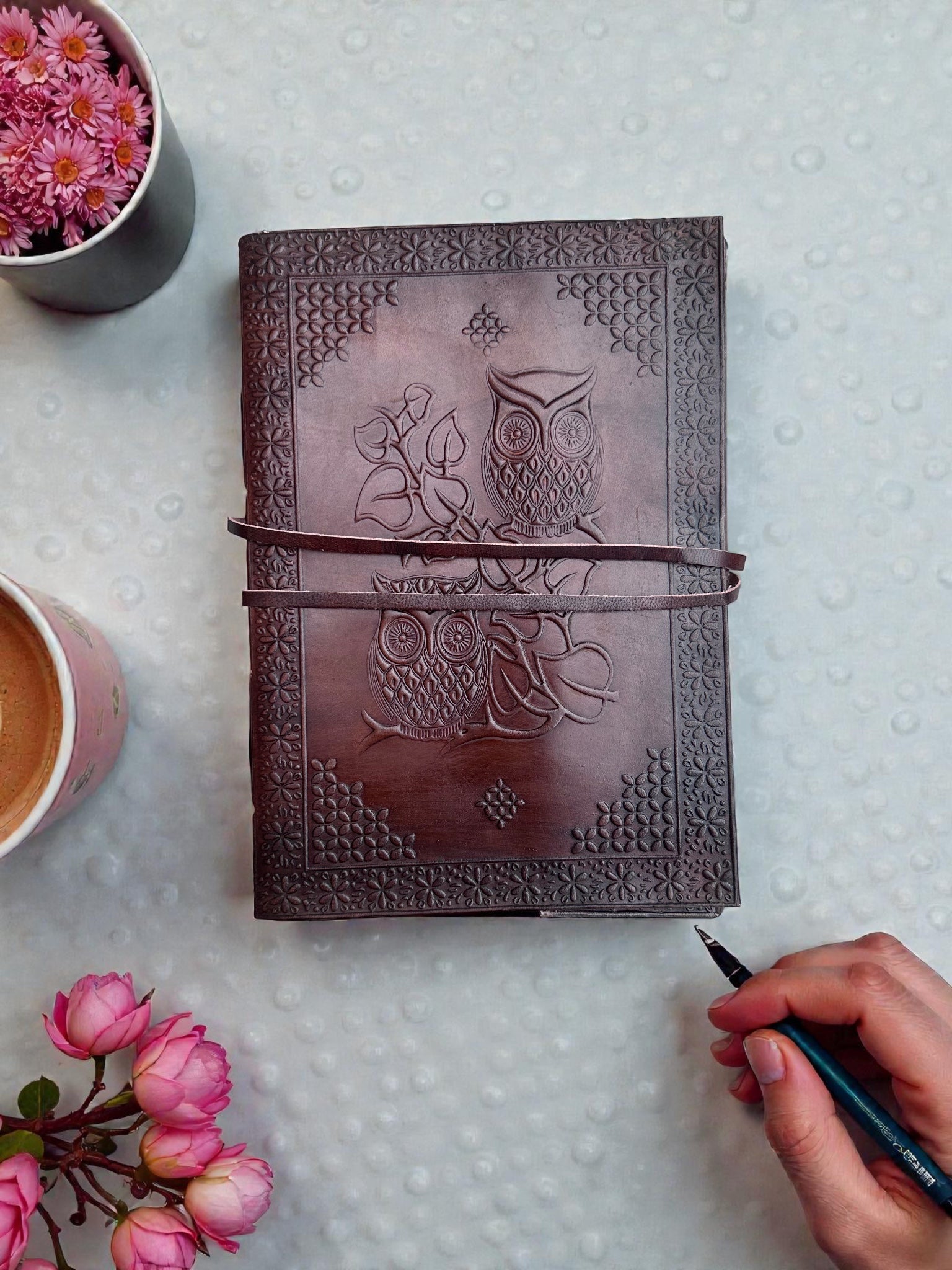 Brown Owl Leather journal