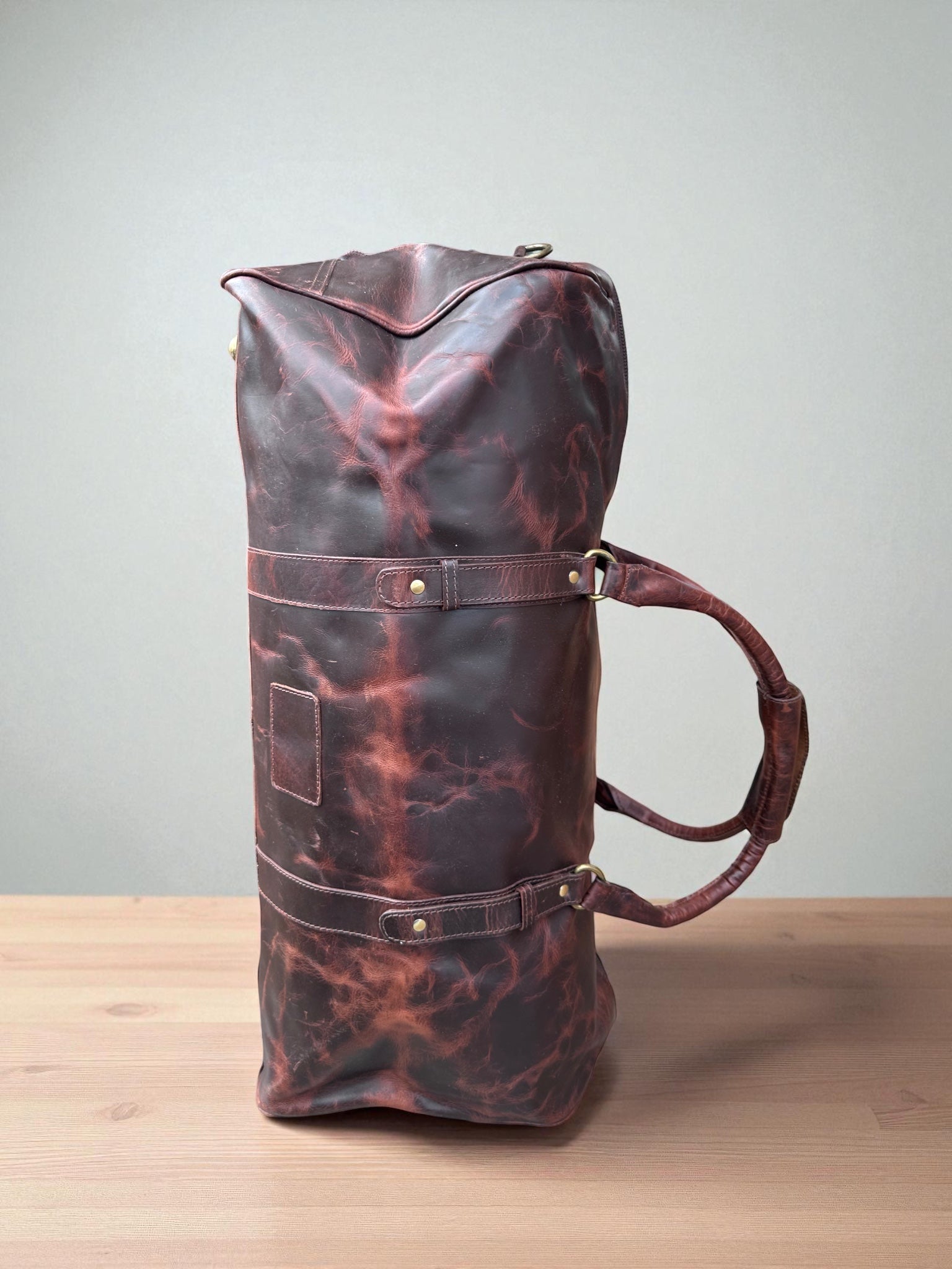 Full Grain Leather Duffle Bag