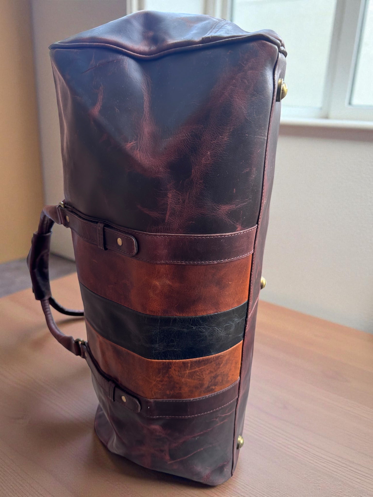 Full Grain Leather Duffle Bag