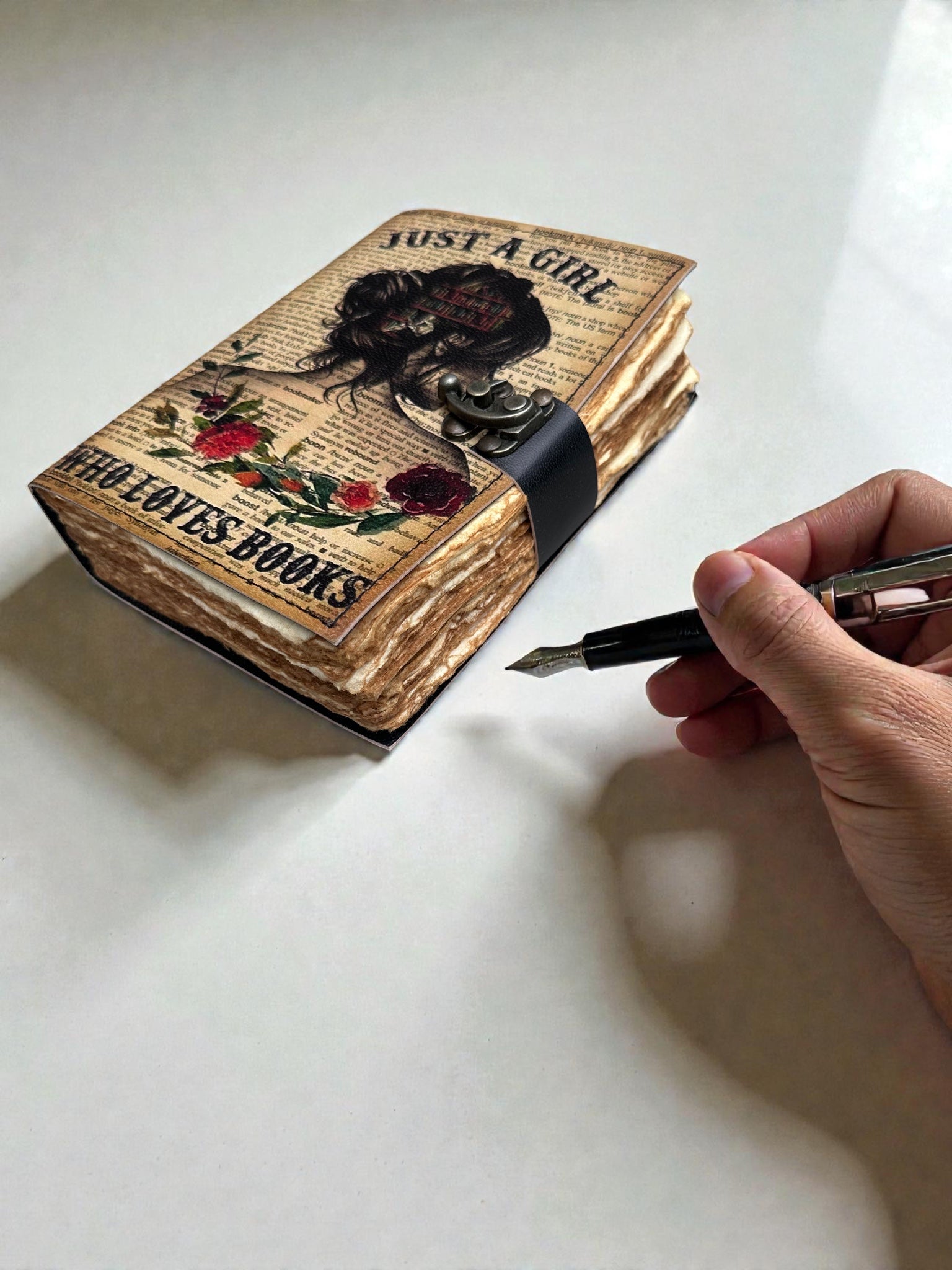 Just a Girl who Loves Books Deckle Journal