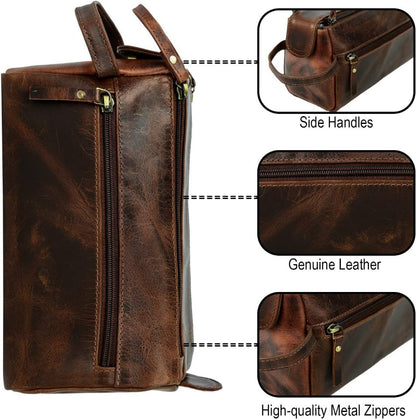 Leather Handmade Toiletries Pouch