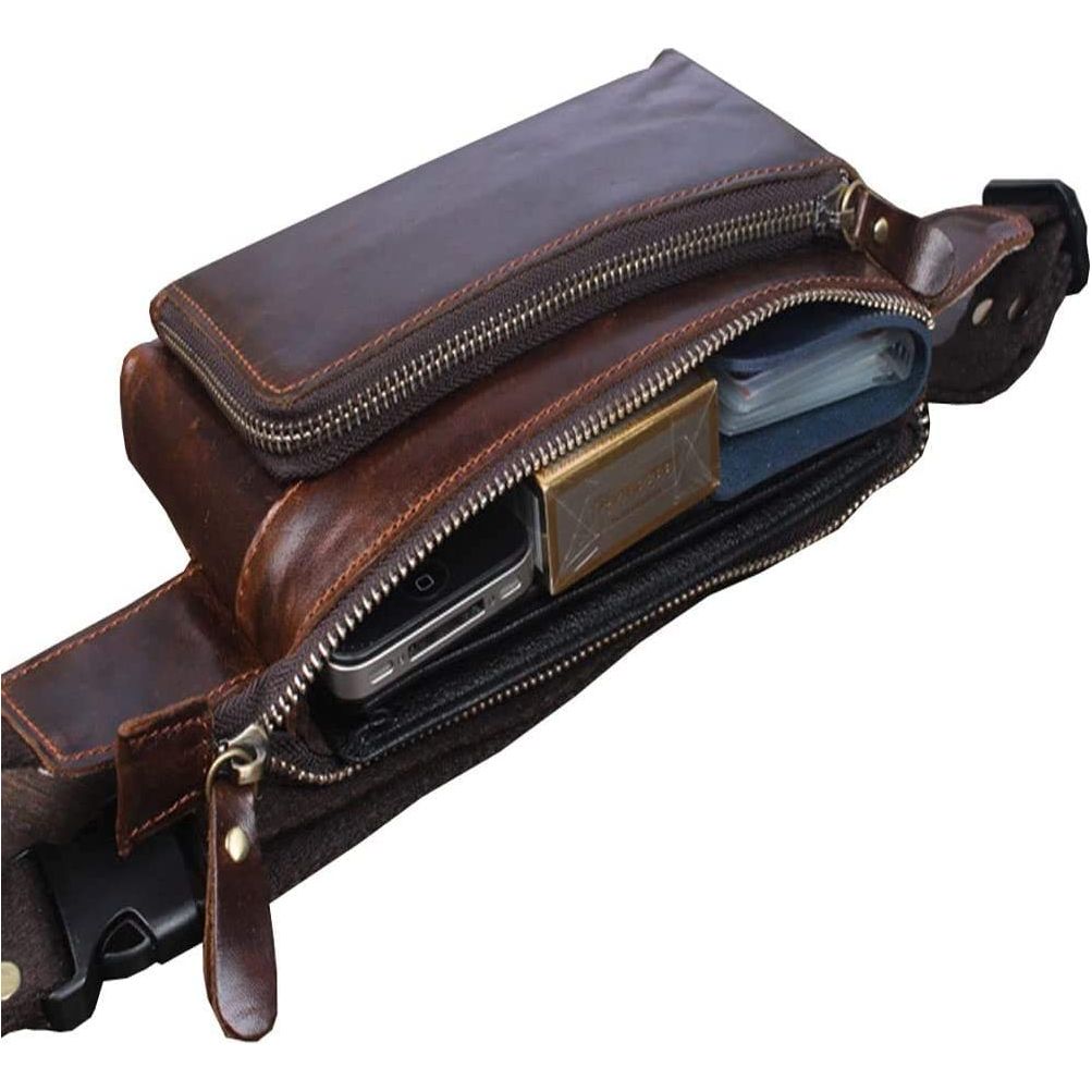 Leather Fanny Pack Waist Bag
