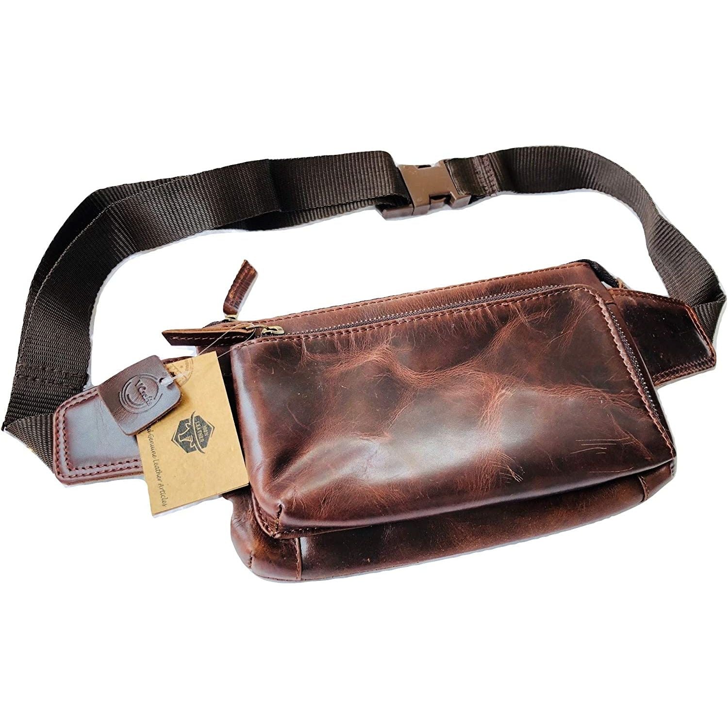 Leather Fanny Pack Waist Bag